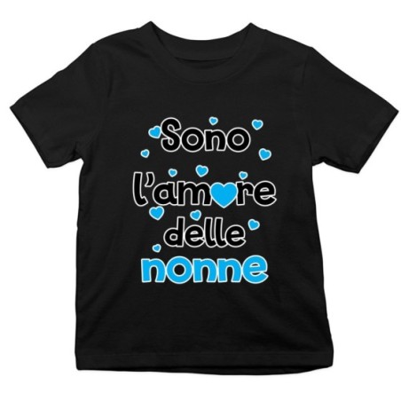 T-shirt bambino personalizzabile con nomi sono l'amore...