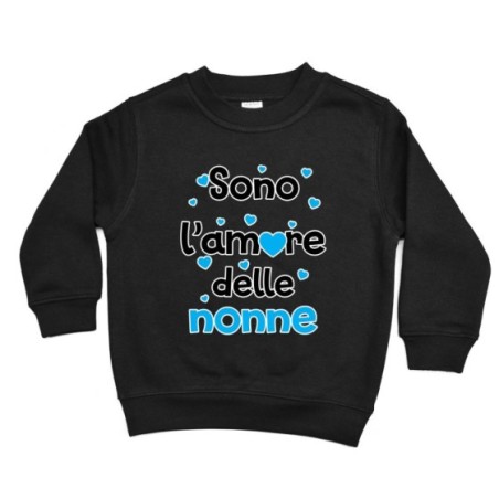 Felpa bambino personalizzabile con nomi sono l'amore del...