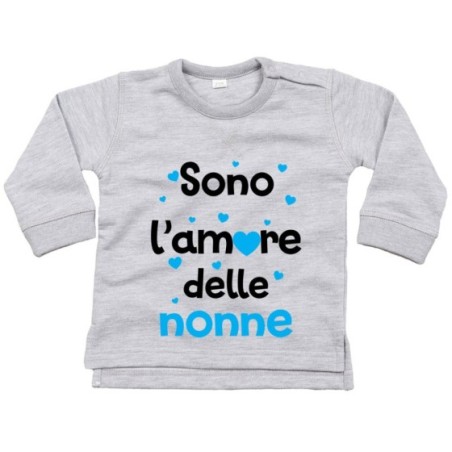 Felpa neonato sono personalizzabile con nomi l'amore del...