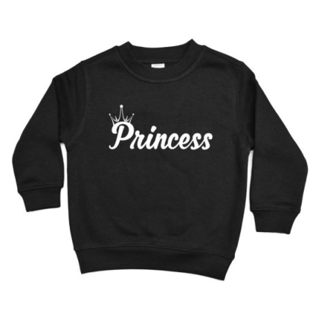 Felpa bambino personalizzabile con nome prince princess con corona Per la famiglia