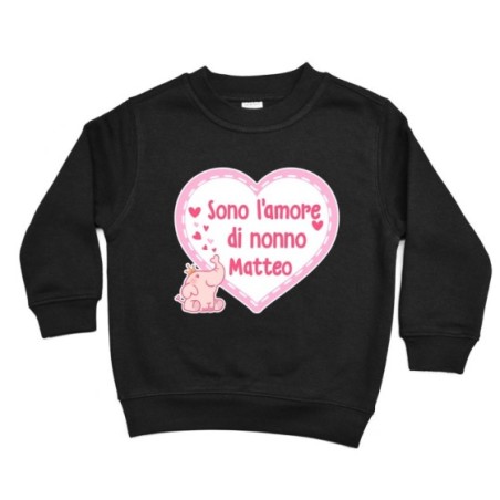 Felpa bambino personalizzata con nome sono l'amore di...