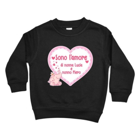 Felpa bambino personalizzata con nome sono l'amore di nonno dei nonni Per i nonni