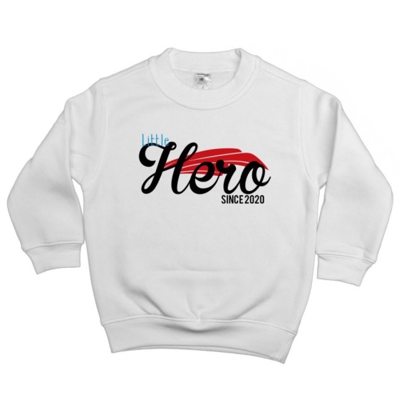 Felpa bambino personalizzato con anno little hero since Per la famiglia
