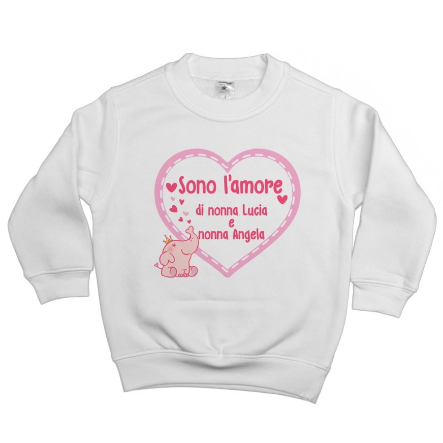 Felpa bambino personalizzata con nome sono l'amore di nonno dei nonni Per i nonni