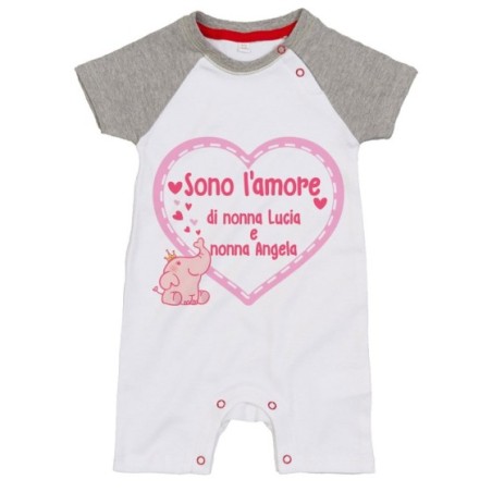 Pagliaccetto neonato personalizzato con nome sono l'amore di nonno dei nonni Per i nonni