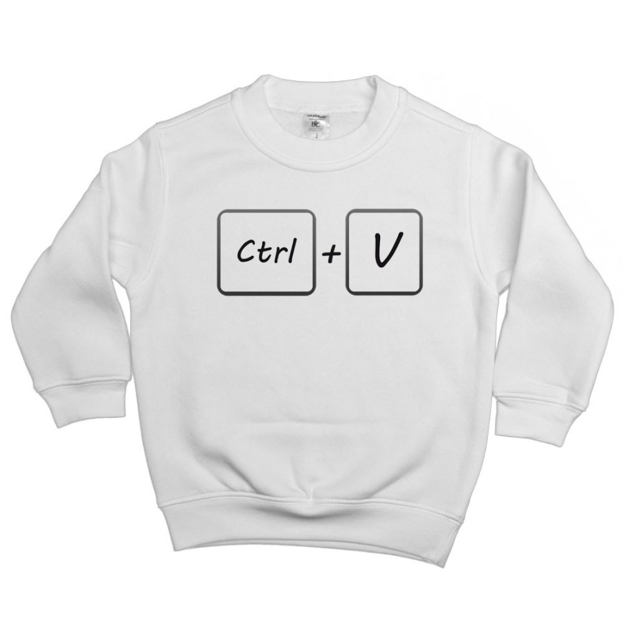 Felpa bambino ctrl+v Per la famiglia