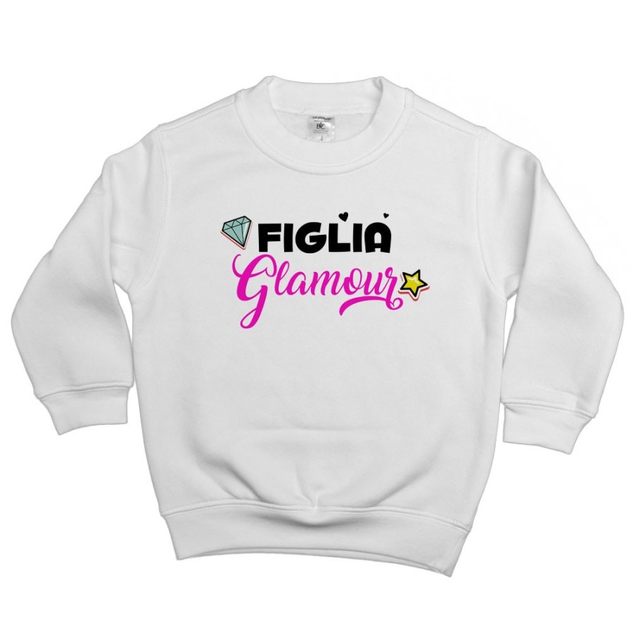 Felpa bambina figlia glamour Per la famiglia