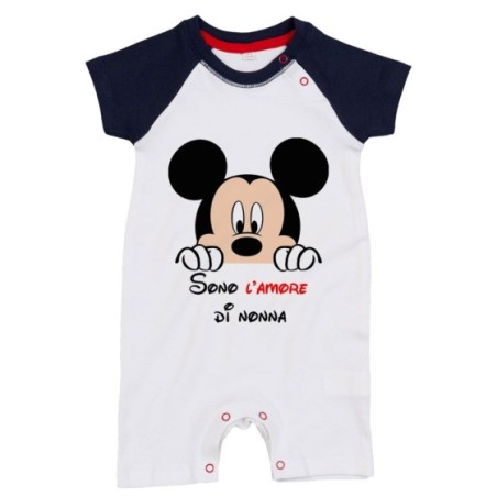 Pagliaccetto neonato personalizzabile con nome sono...