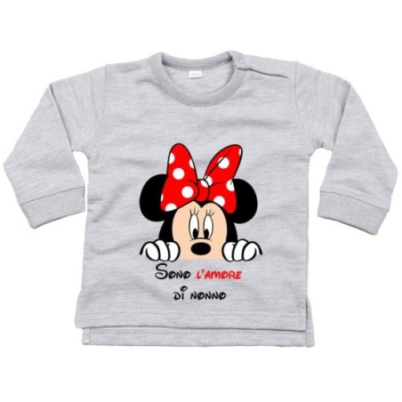 Felpa neonato personalizzabile con nome sono l'amore di...