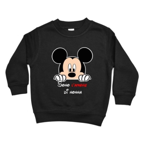 Felpa bambino personalizzabile con nome sono l'amore di nonno dei nonni con topolino Per i nonni