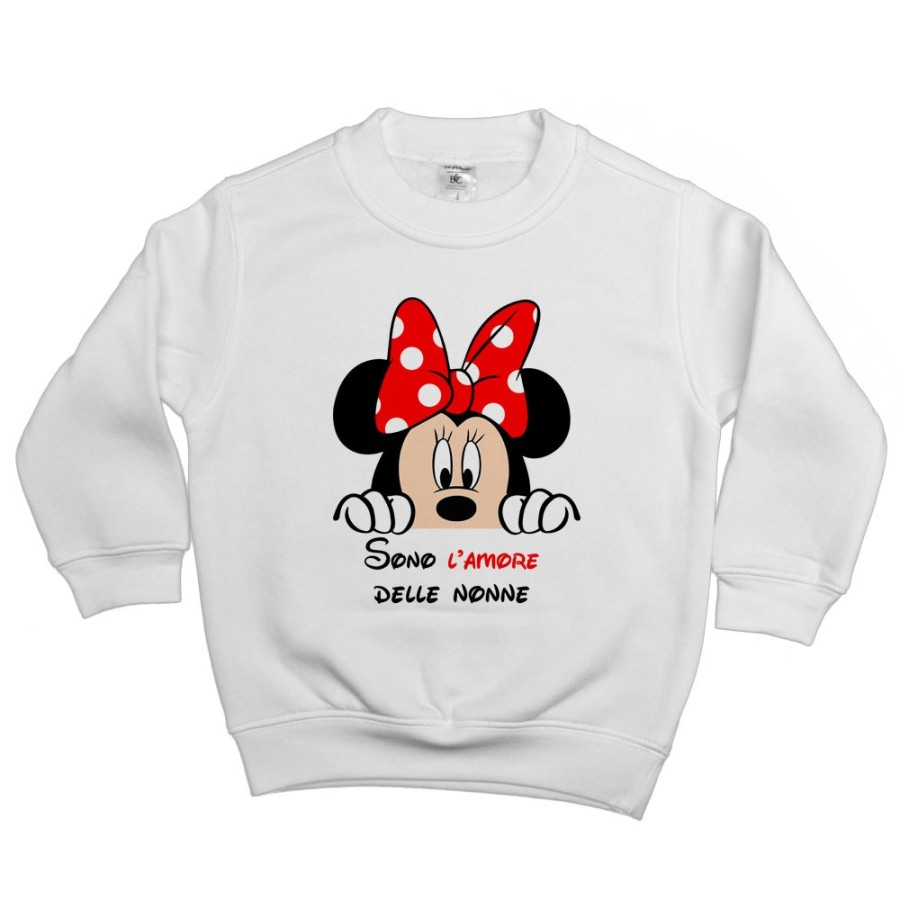 Felpa bambino personalizzabile con nome sono l'amore di nonno dei nonni con minnie Per i nonni