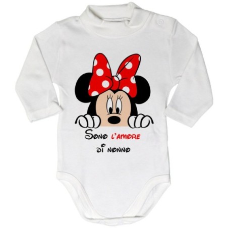 Body lupetto neonato personalizzabile con nome sono...