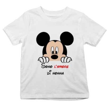 T-shirt bambino personalizzabile con nome sono l'amore di...