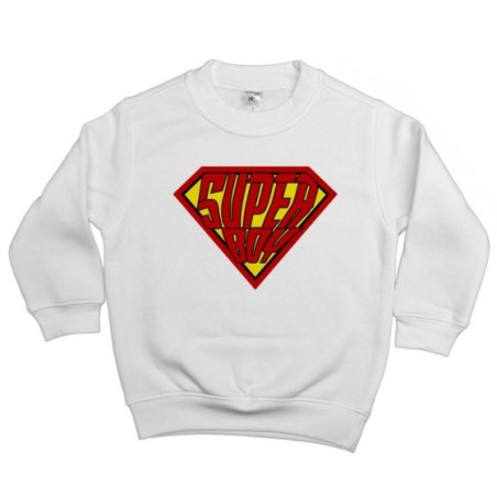 Felpa bambino super boy super girl