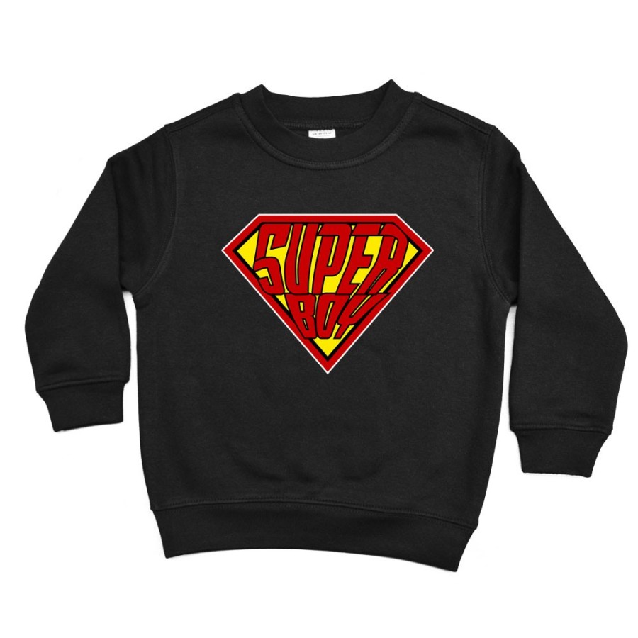Felpa bambino super boy super girl Per la famiglia