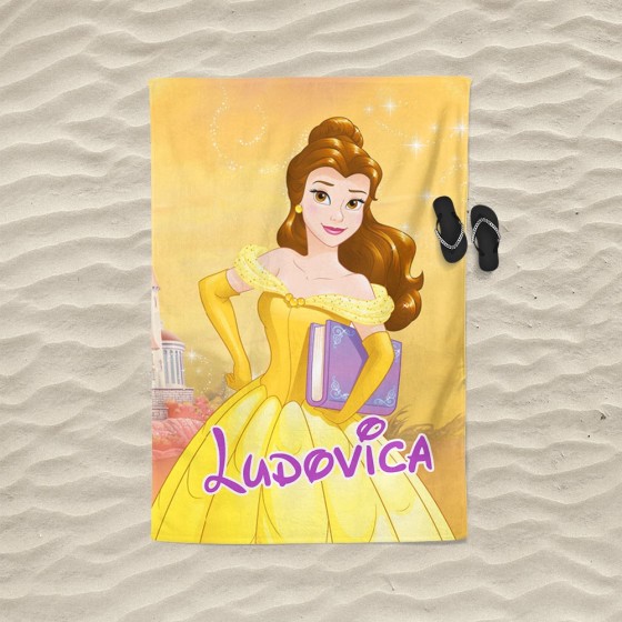 Telo mare personalizzato con nome belle Cartoon 2