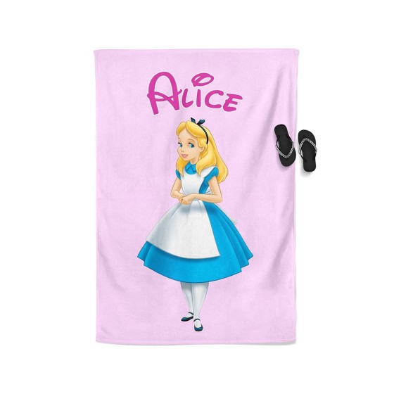 Telo mare personalizzato con nome alice Cartoon