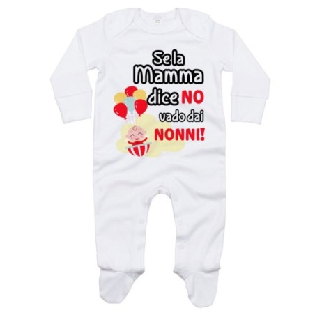 Tutina neonato personalizzabile con nome se la mamma dice...