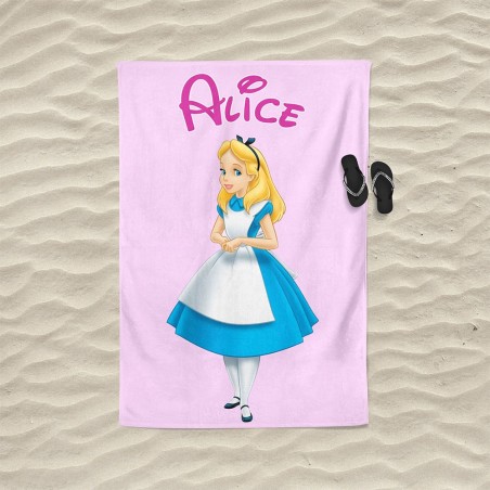 Telo mare personalizzato con nome alice Cartoon