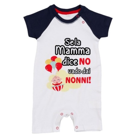Pagliaccetto neonato personalizzabile con nome se la...