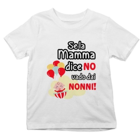 T-shirt bambino personalizzabile con nome se la mamma...