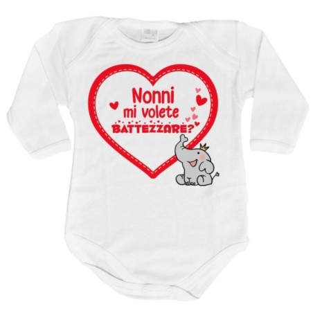 Body neonato personalizzabile con nome nonno nonni mi...