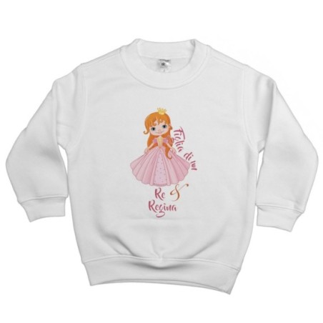 Felpa bambina figlia di un re e regina royal