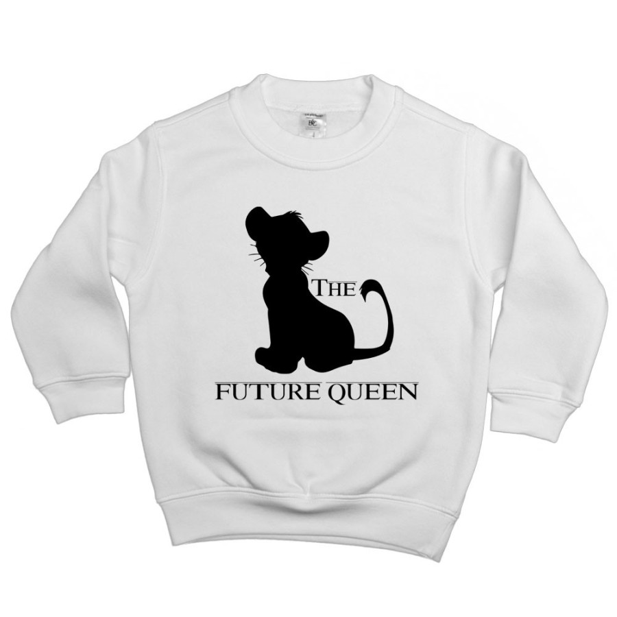 Felpa bambino the future king queen lion Per la famiglia