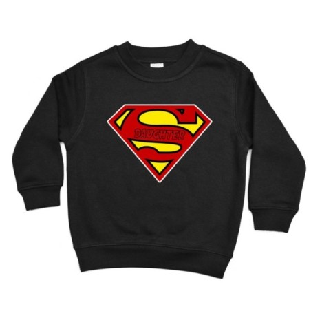 Felpa bambino super daughter super son Per la famiglia