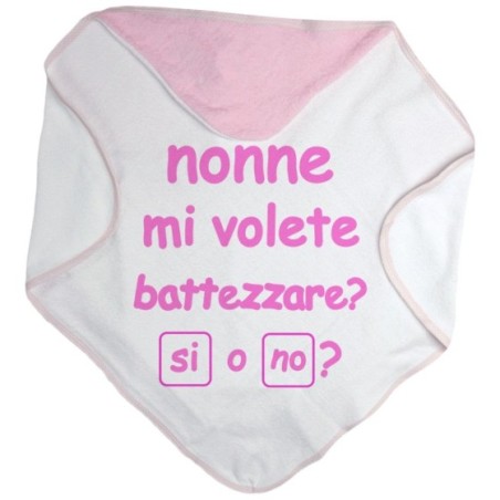 Accappatoio neonato personalizzabile con nome nonno nonni...