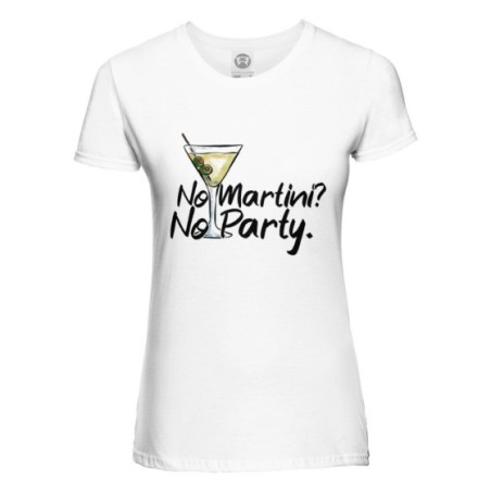 T-shirt donna no martini no party