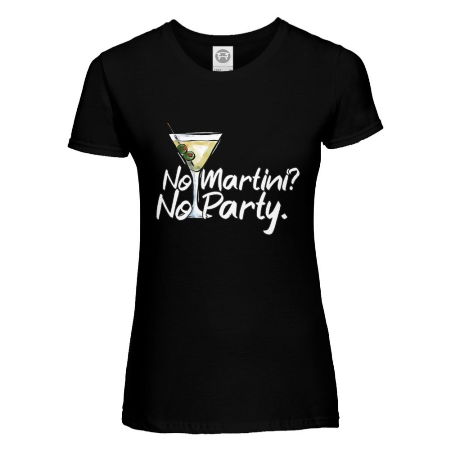 T-shirt donna no martini no party Cocktail