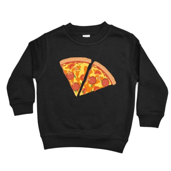 Felpa bambino due spicchi di pizza Per la famiglia