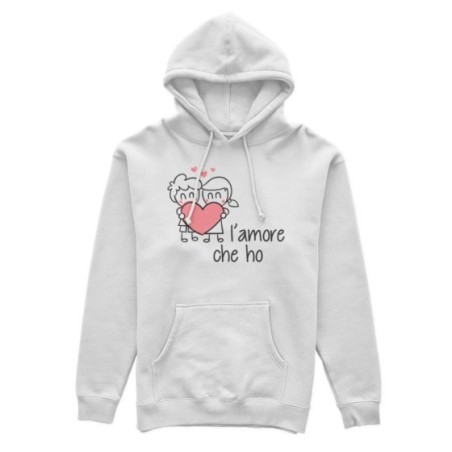 Felpa donna personalizzabile con nome l'amore che ho con...