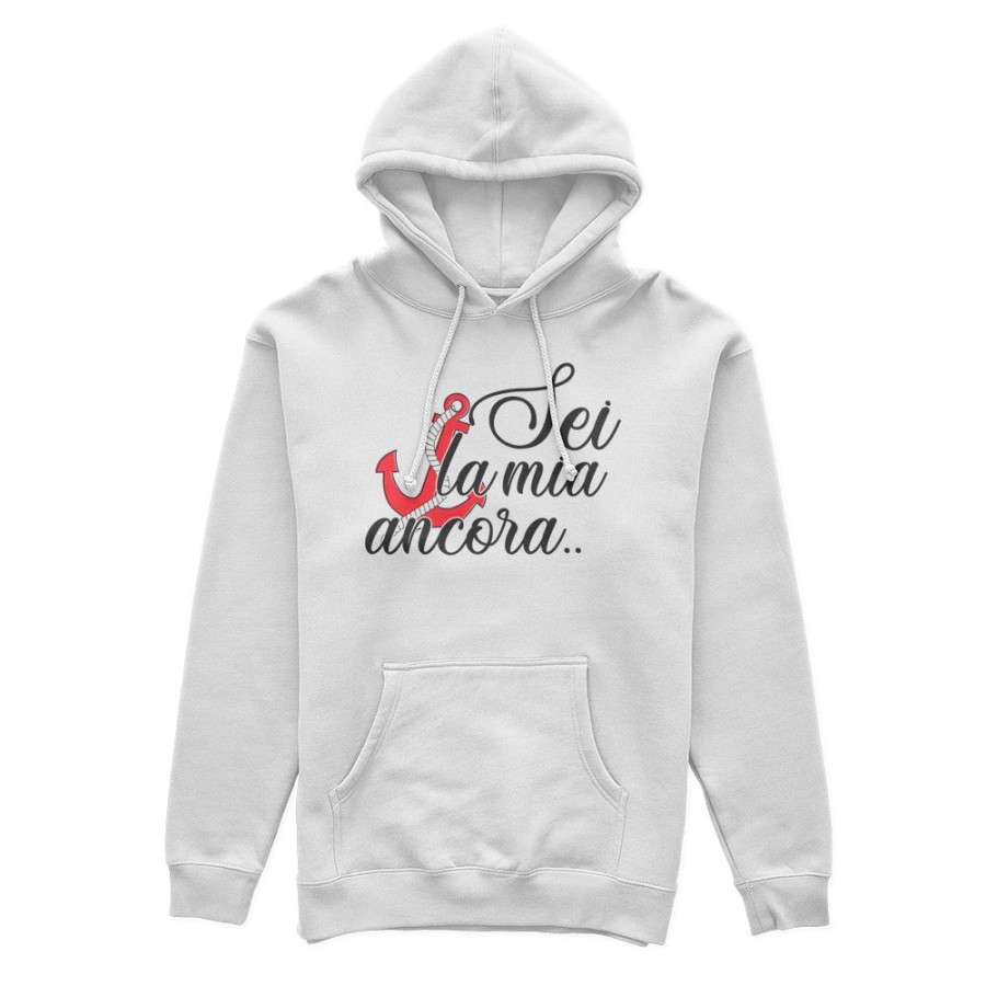 Felpa donna personalizzabile con nome sei la mia ancora Love