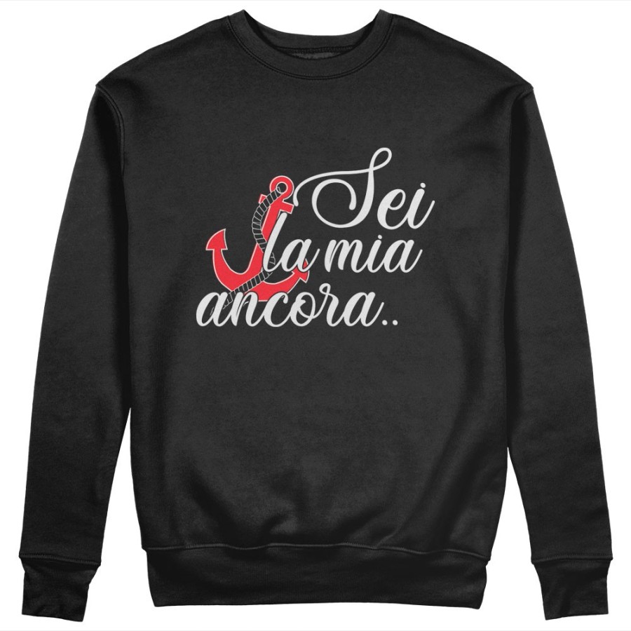 Felpa donna personalizzabile con nome sei la mia ancora Love