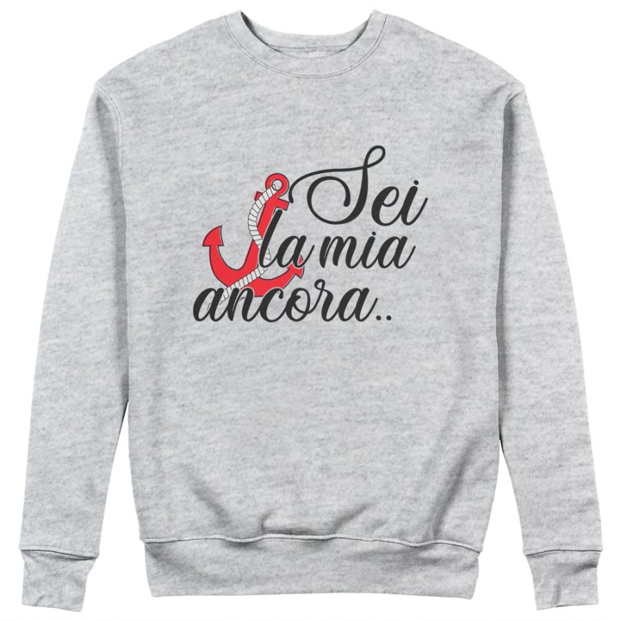 Felpa donna personalizzabile con nome sei la mia ancora Love
