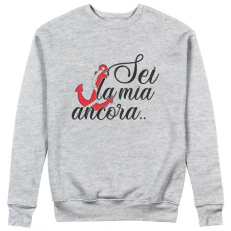 Felpa donna personalizzabile con nome sei la mia ancora Love