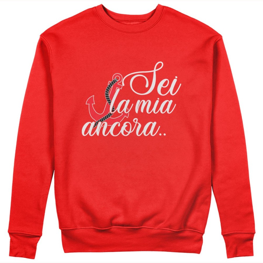 Felpa donna personalizzabile con nome sei la mia ancora Love