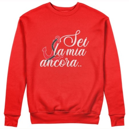 Felpa donna personalizzabile con nome sei la mia ancora Love