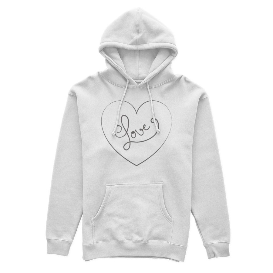 Felpa donna personalizzabile con nome cuore love stilizzato Love