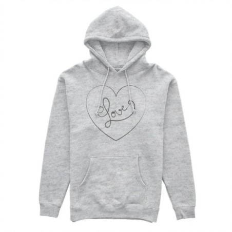 Felpa donna personalizzabile con nome cuore love stilizzato Love