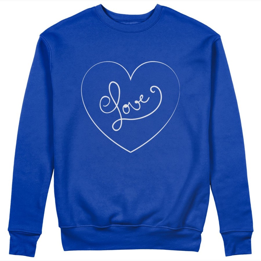 Felpa donna personalizzabile con nome cuore love stilizzato Love
