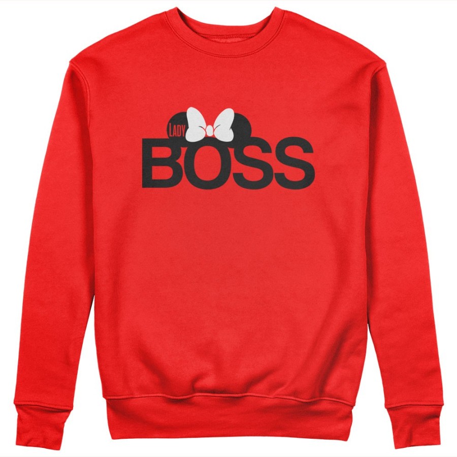 Felpa donna personalizzabile con nome lady boss Love