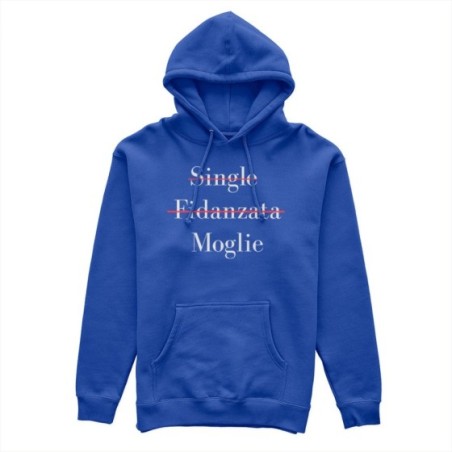 Felpa donna personalizzabile con nome single fidanzata moglie Love