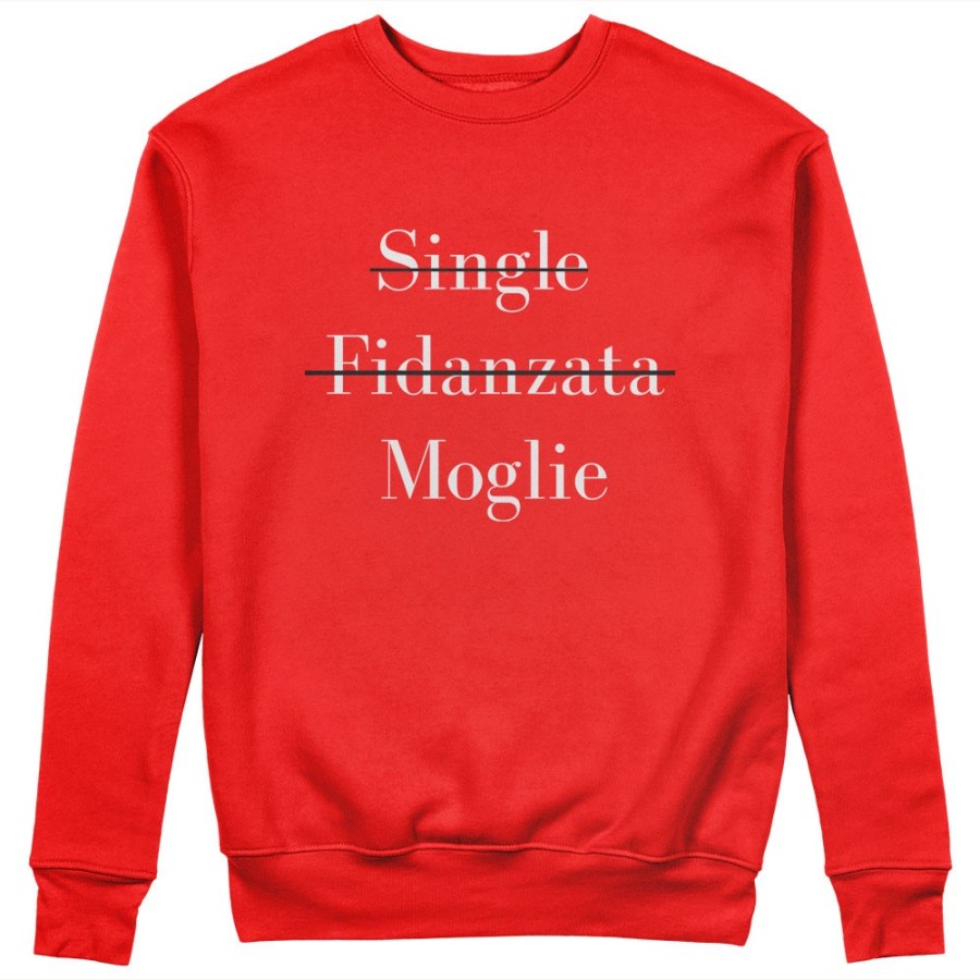 Felpa donna personalizzabile con nome single fidanzata moglie Love