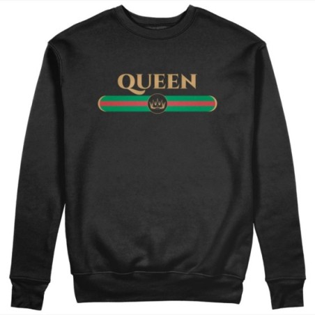 Felpa donna personalizzabile con nome queen brand di lusso