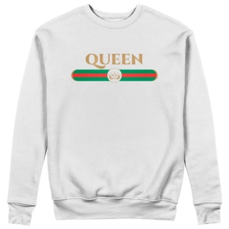 Felpa donna personalizzabile con nome queen brand di lusso Love