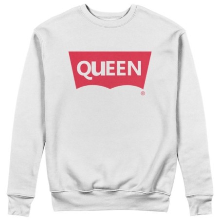 Felpa donna personalizzabile con nome queen loveis Love