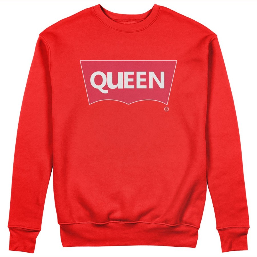 Felpa donna personalizzabile con nome queen loveis Love
